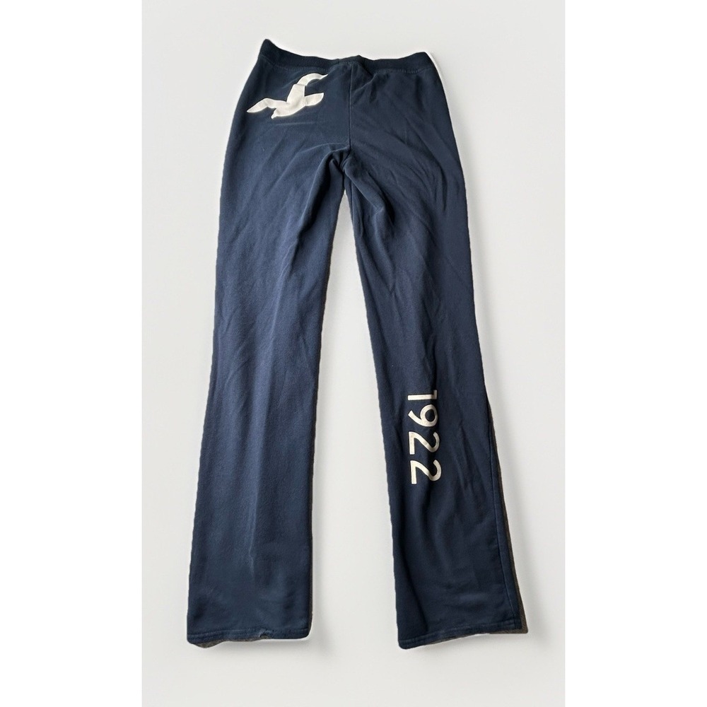 💙Hollister Vintage Womens Small Sweatpants Navy Blue Low Rise Y2K Lightweight💙 - Picture 2 of 11